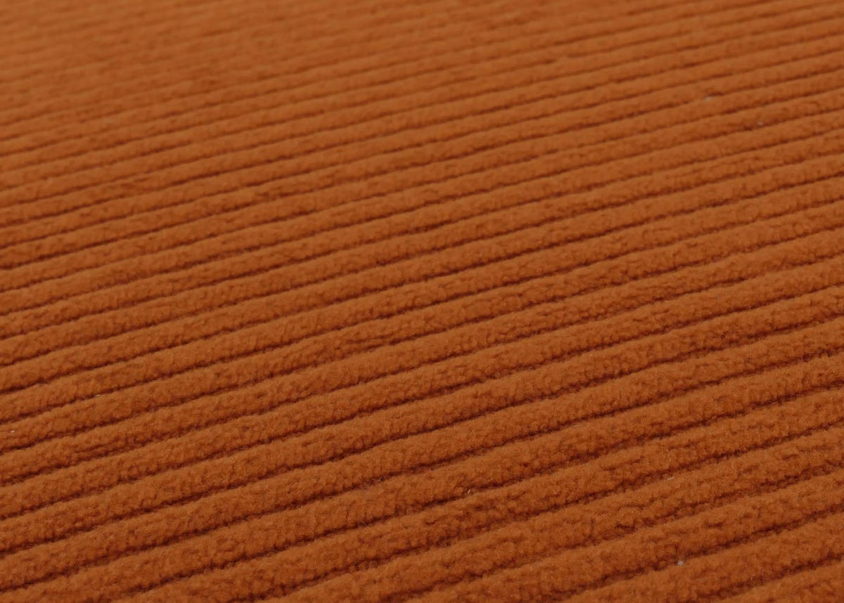 ESSZIMMERSTUHL 6er-Set klassisch und zeitlos 90x42x50cm Sitzhöhe 47cm Stoff/Textil Cord Holz dunkle Beine terrakotta - Orange, Textil (42/90/50cm) - CHEFGASTRO