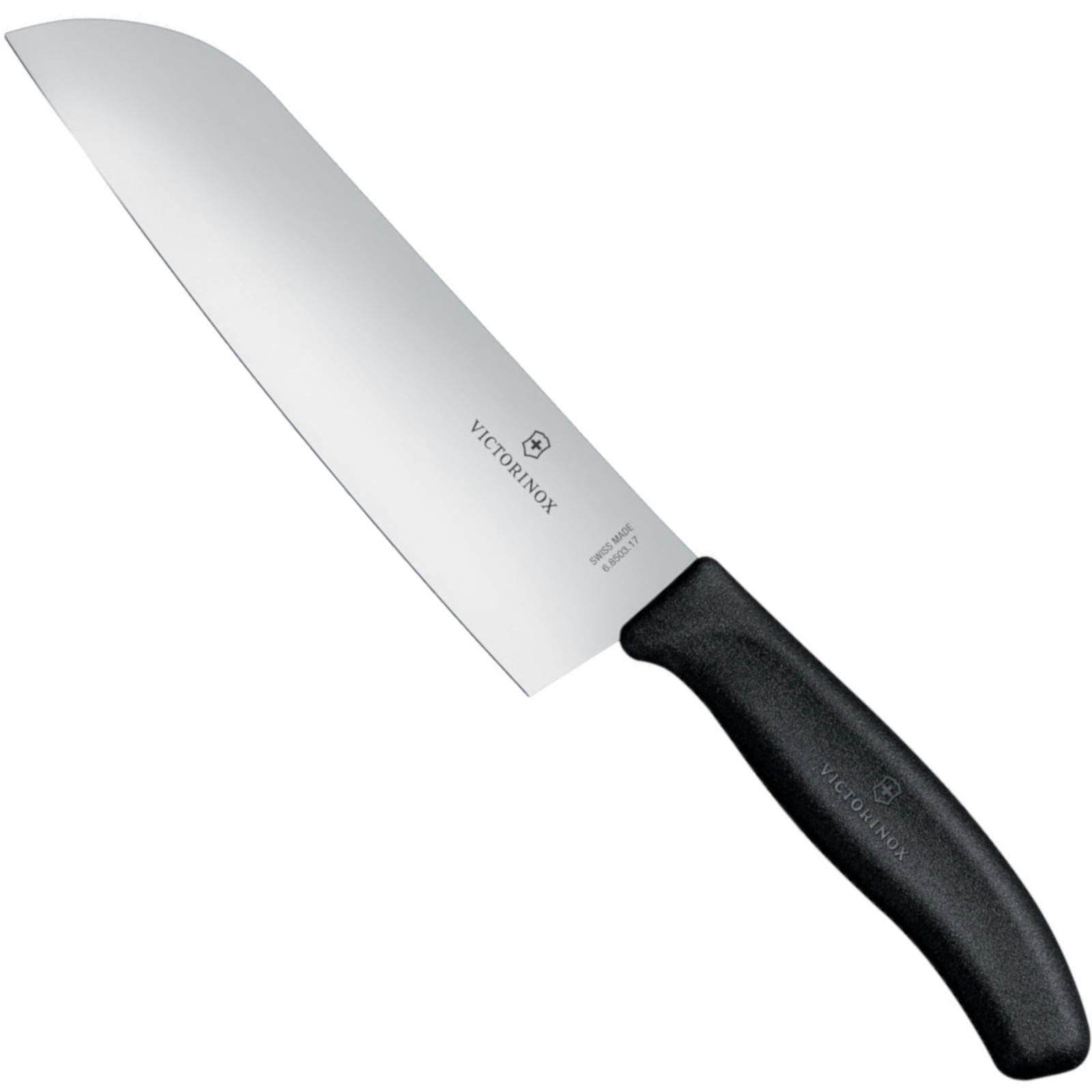 SANTOKU-KOCHMESSER SWISS CLASSIC, Länge 180/298 mm - Schwarz, Kunststoff/Metall (29.8cm) - Victorinox