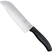 SANTOKU-KOCHMESSER SWISS CLASSIC, Länge 180/298 mm - Schwarz, Kunststoff/Metall (29.8cm) - Victorinox