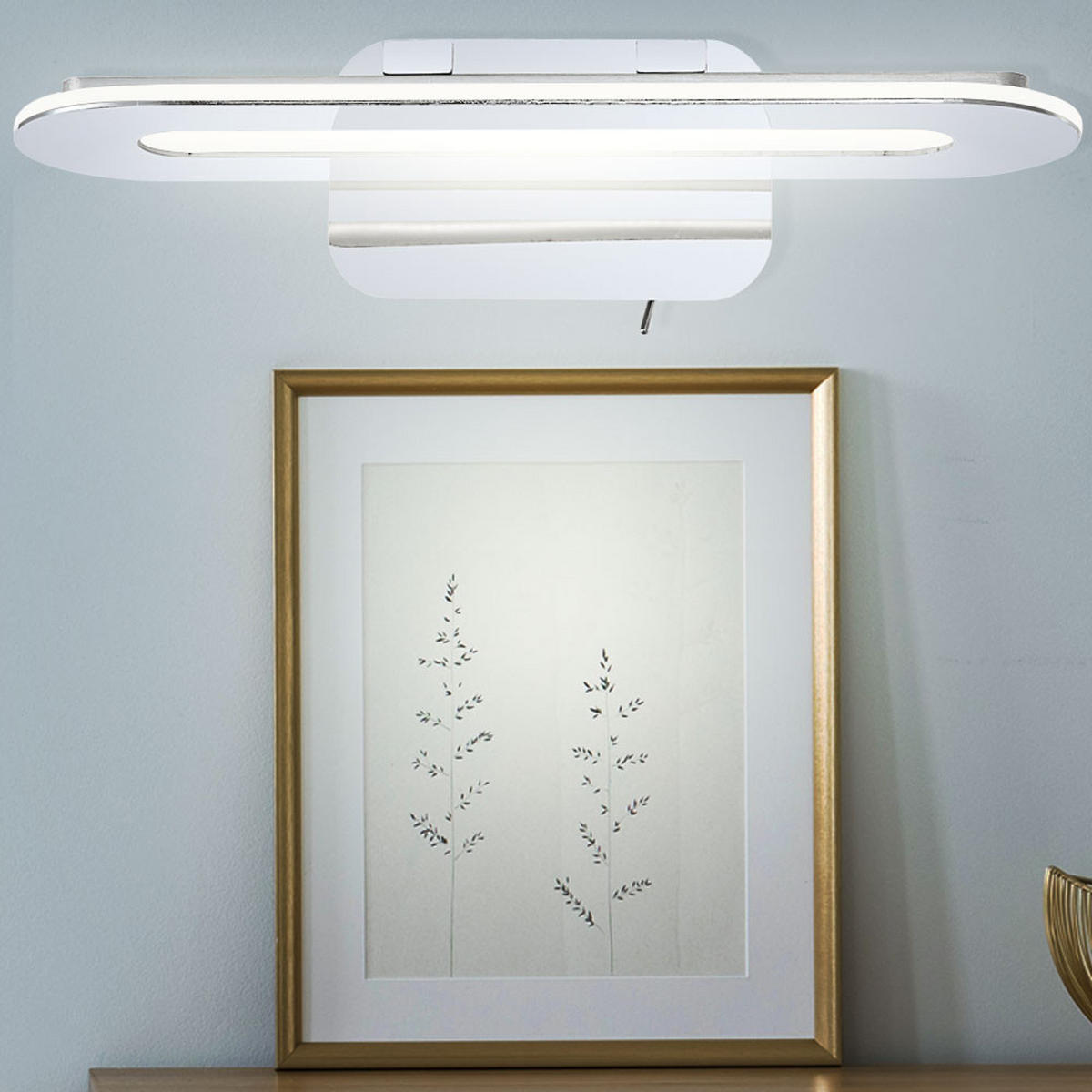 LED WANDLEUCHTE FRIULI Weiß Chrom - Weiß, Metall (30/8/12cm) - Globo Lighting