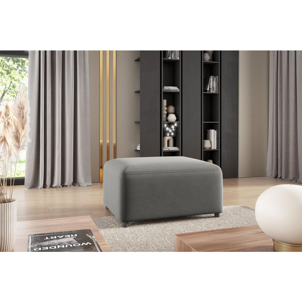 Thumbnail - Fun Möbel Ecksofa, Grau, Textil, Ottomane links, 304x165 cm, Wohnzimmer, Sofas & Couches, Wohnlandschaften, Ecksofas