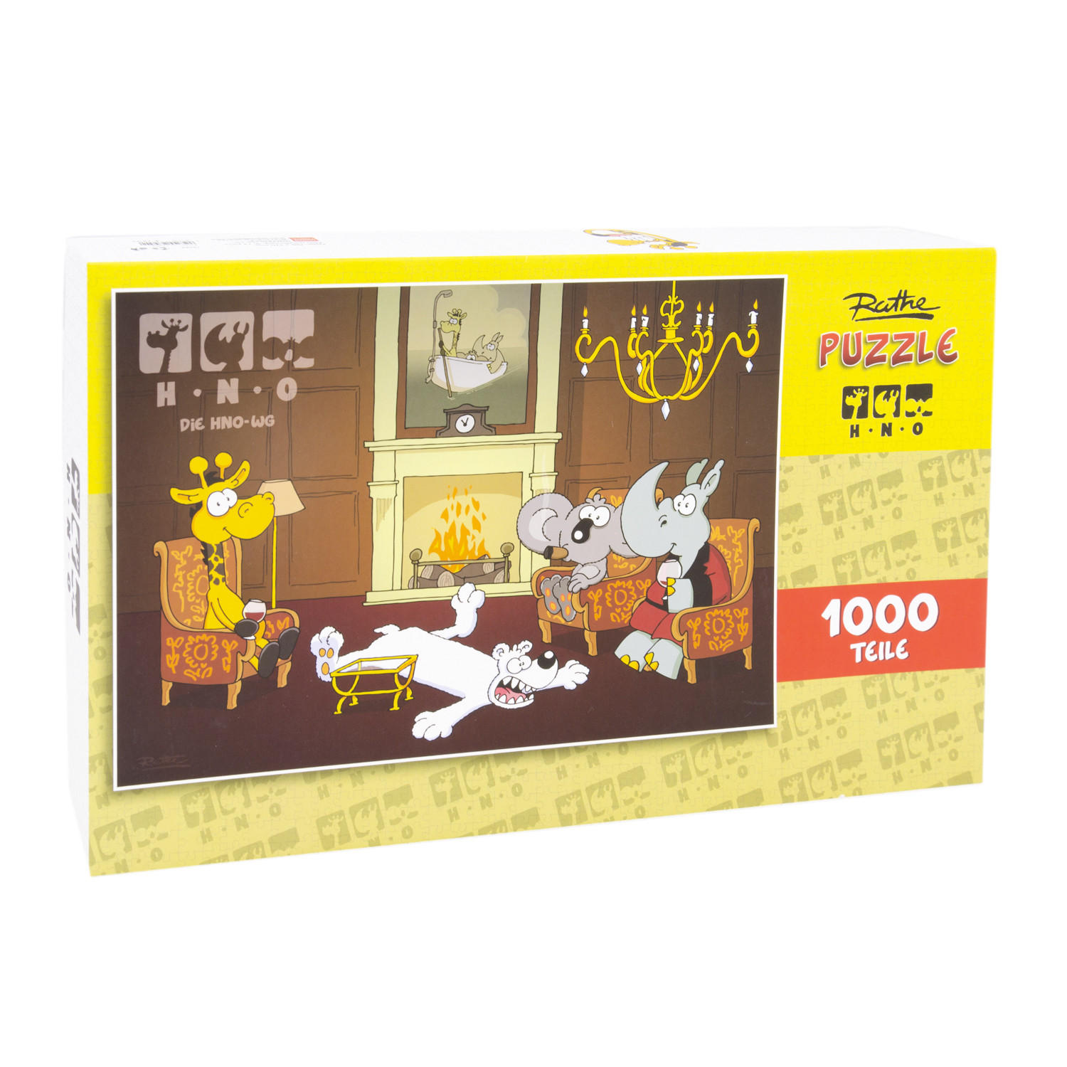 PUZZLE Ralph Ruthe Die HNO-WG Cartoon 1000 Teile - Multicolor, Karton (25.5/20.5cm) - United Labels
