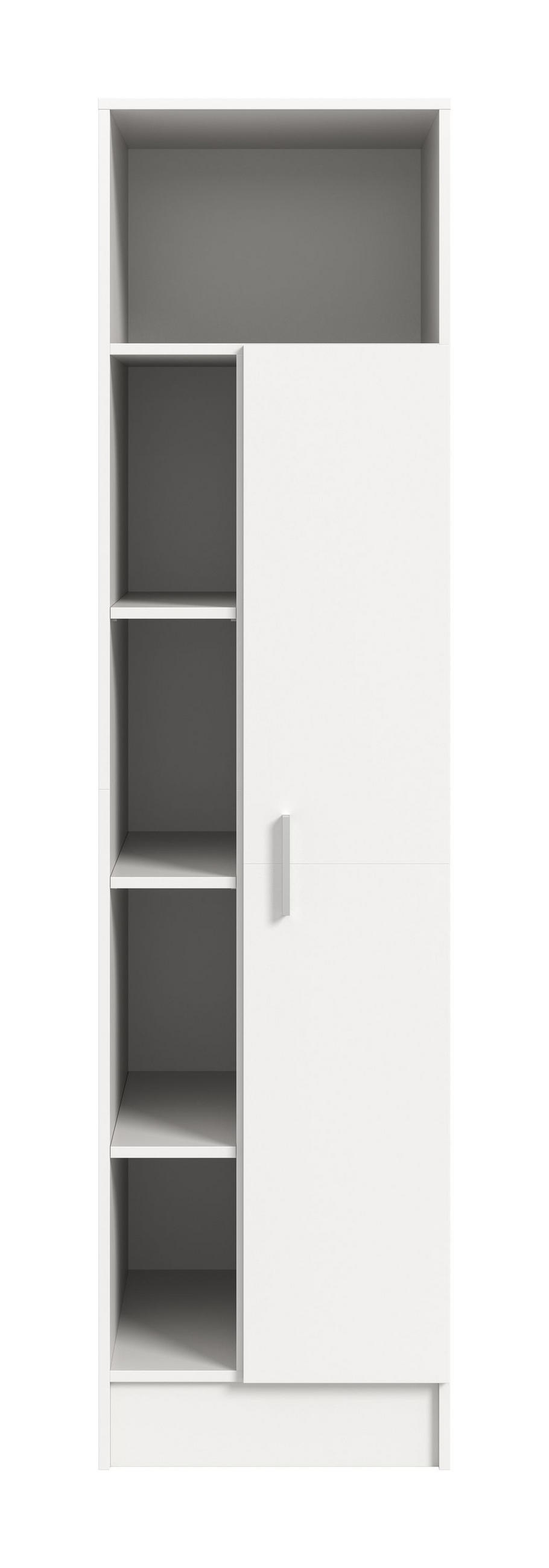 UNIVERSALSCHRANK Mixx (B/H/T: ca. 50/195/68 cm) in Weiß/weiß - Weiß, Holzwerkstoff (50/195/68cm)