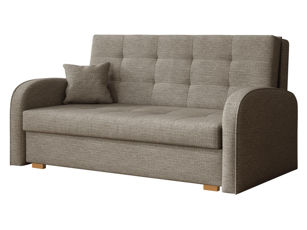 SCHLAFSOFA Viva Gold III - Braun/Naturfarben, Holz/Textil (153/85/98cm) - MIRJAN24