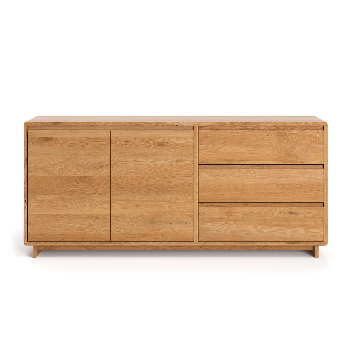 SIDEBOARD Gloire aus massivem Eichenholz 140 cm - Eichefarben/Naturfarben, Holz (140/80/45cm) - Danzz