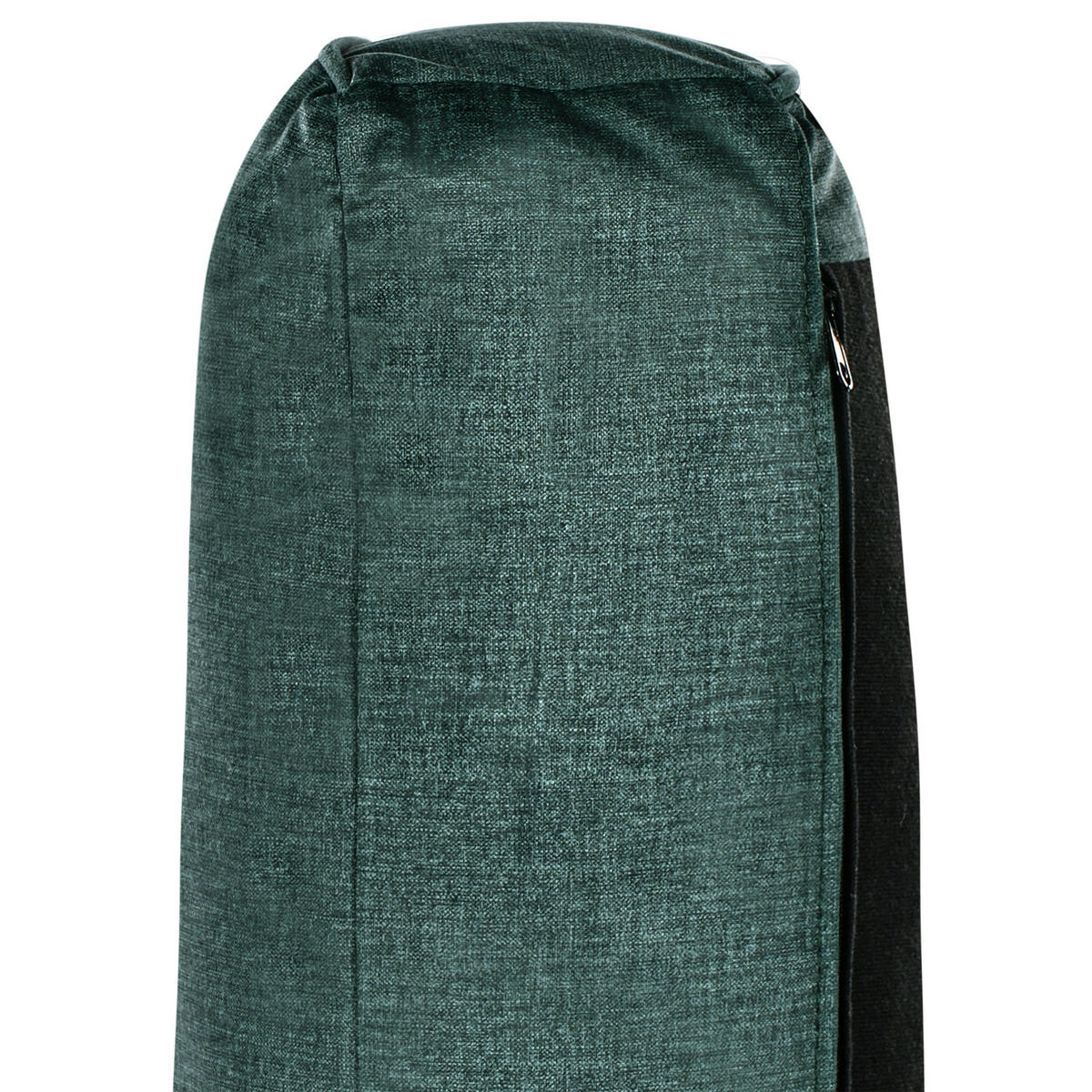 3-SITZER-SOFA Samtstoff Dunkelgrün Savalen - Schwarz/Grün, Textil (204/87/91cm) - Beliani