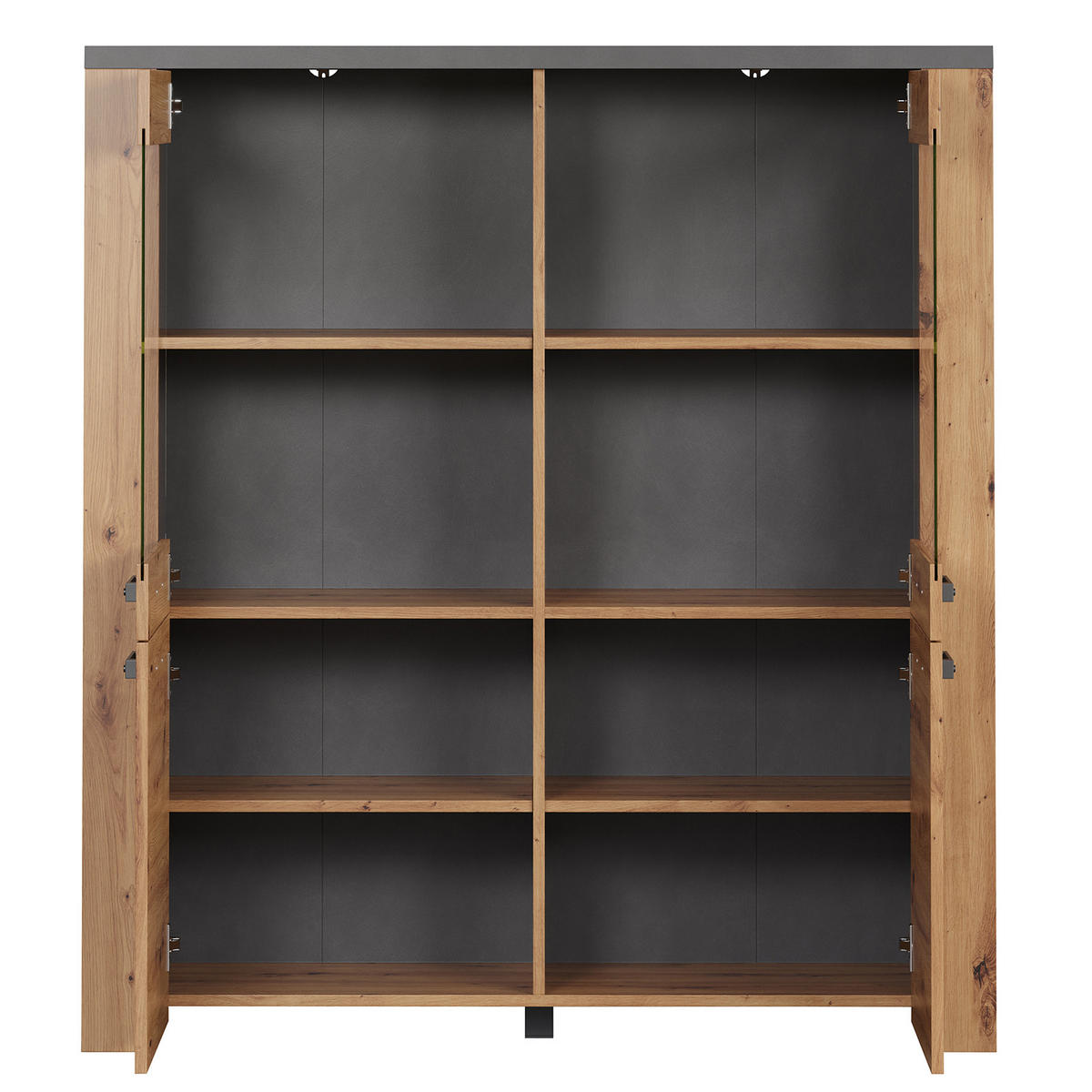 HIGHBOARD Follow Eiche Dekor - Eichefarben, Holzwerkstoff (127/127/139cm) - Trendteam