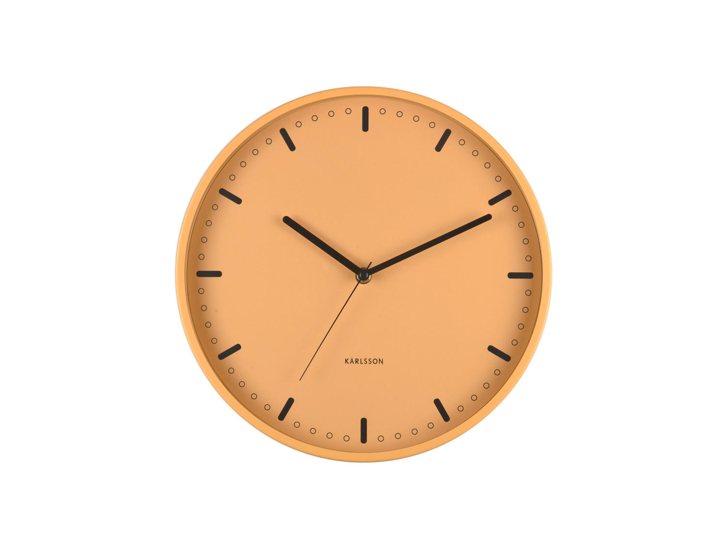 WANDUHR Cool Retro Gelb 4/30/30 cm - Gelb, Metall (30/30/4cm) - Karlsson