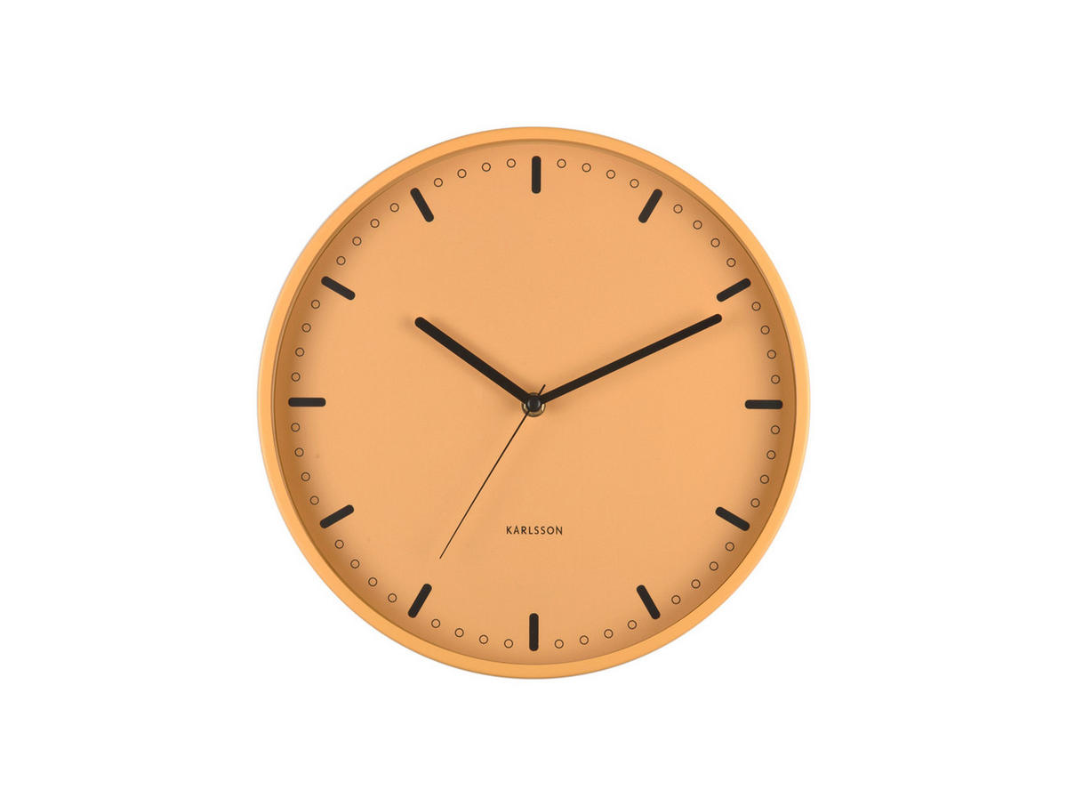 WANDUHR Cool Retro Gelb 4/30/30 cm - Gelb, Metall (30/30/4cm) - Karlsson