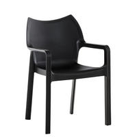 GARTENSTUHL Kunststoff schwarz - Schwarz, Kunststoff (57/84/53cm) - CLP