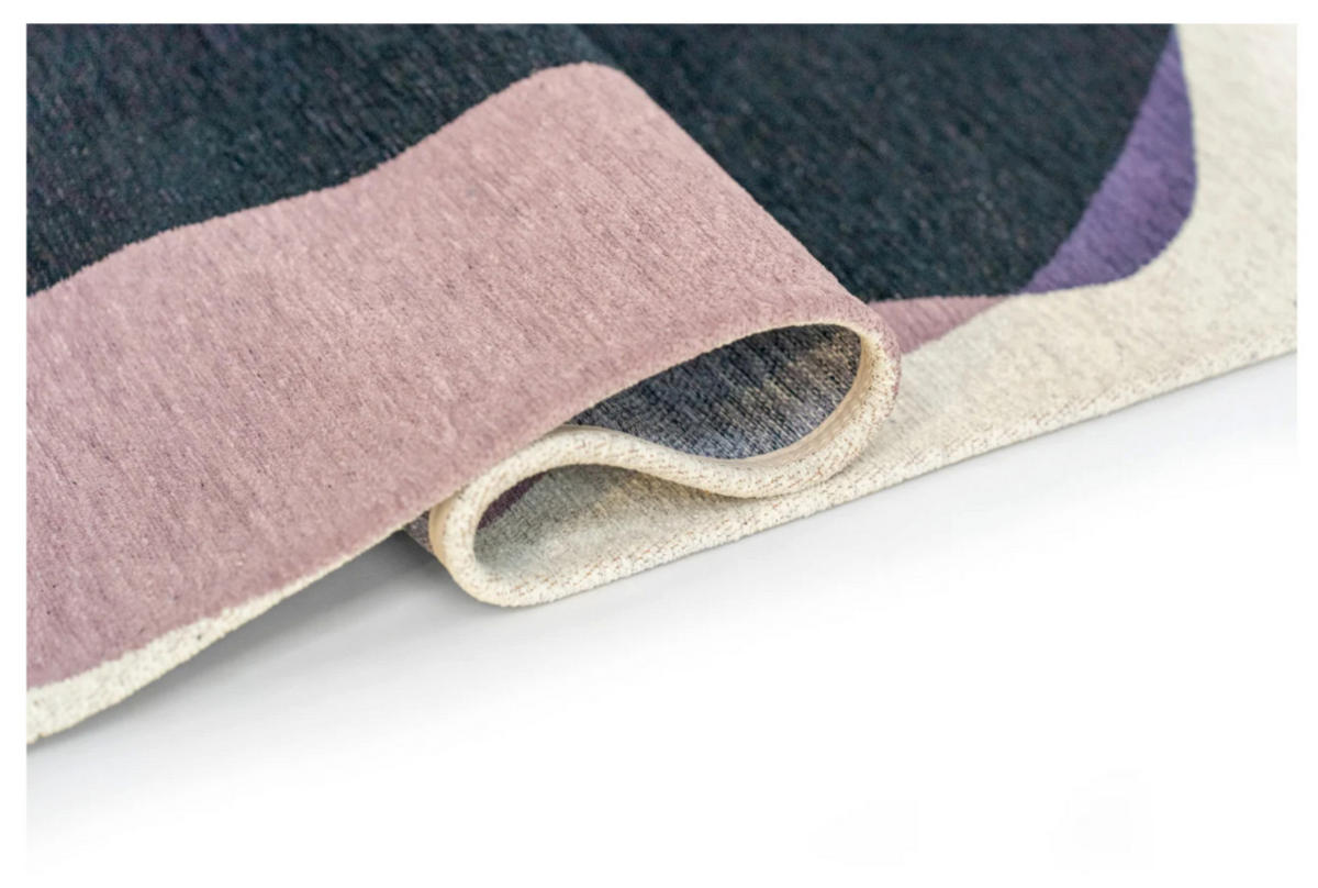 TEPPICH modern Flachgewebe ROCKY Lila 240 x 340 cm - Lila, Textil (240/340cm) - Novatrend