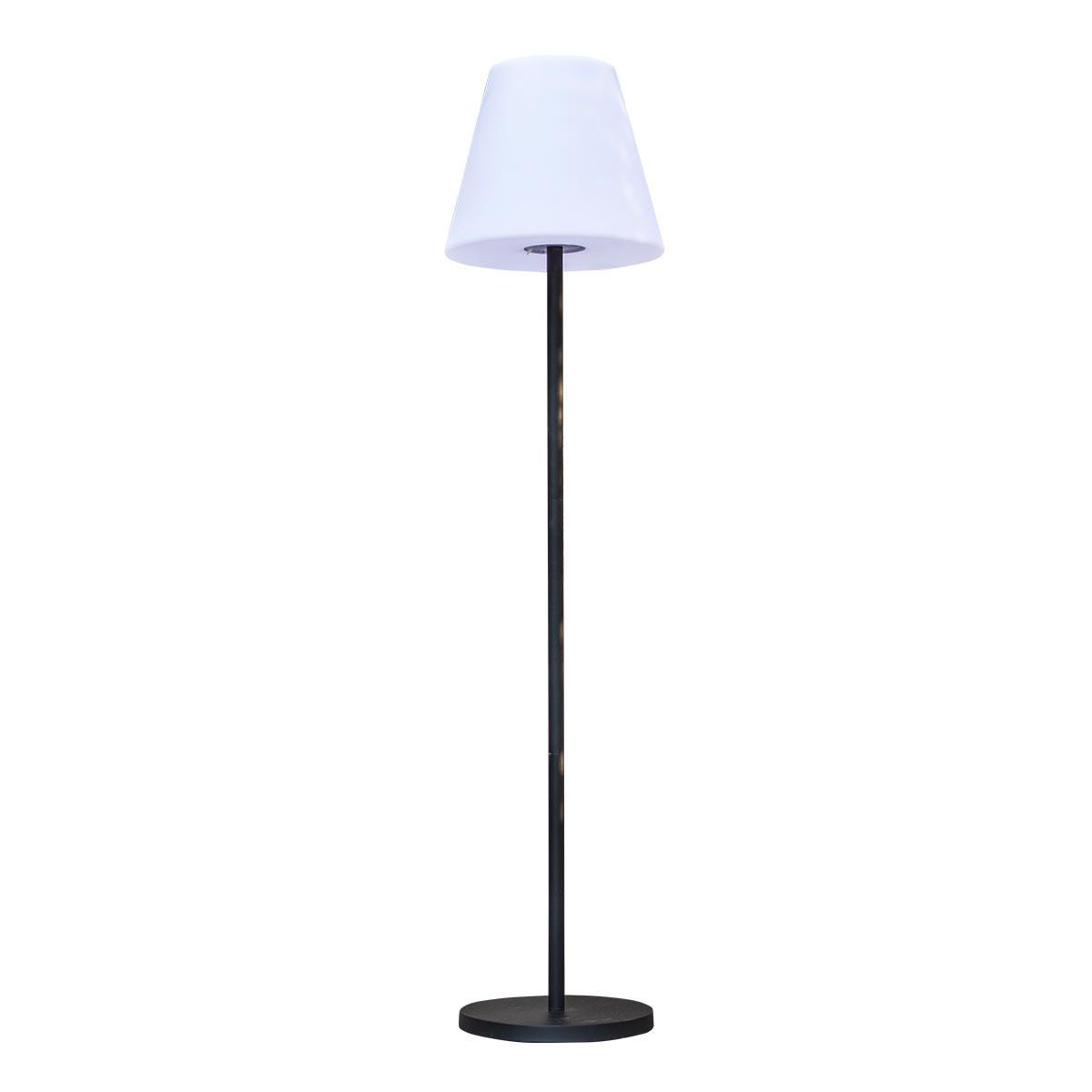 SOLARSTEHLEUCHTE STANDY SOLAR weiß - Weiß, Metall (34/34/150cm) - Lumisky