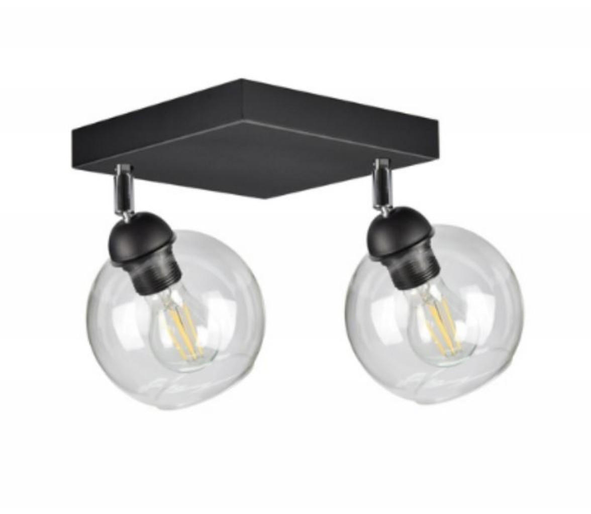 DECKENLEUCHTE HAGEN - Transparent, Glas/Metall (21/21/21cm) - kiki design