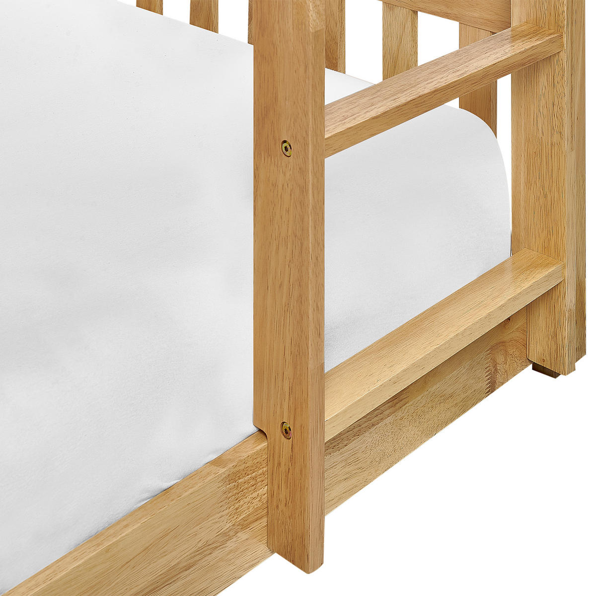 HOCHBETT 90x200 cm Heller Holzfarbton Lazer - Hellbraun, Holz (90/200cm) - Beliani