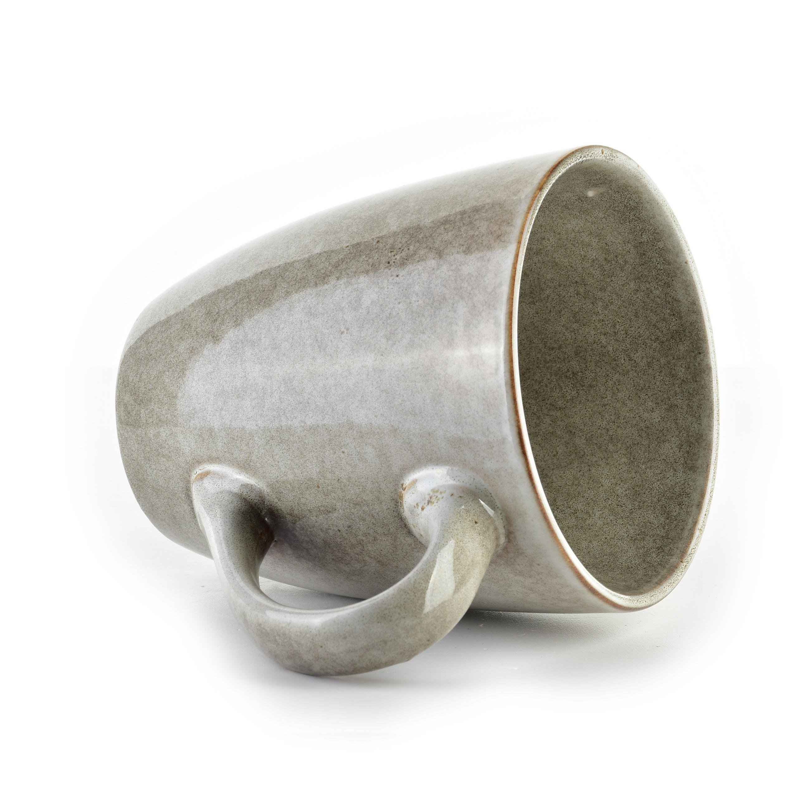 BECHER Basic Nature Grau 12/8.5/10.5 cm Keramik - Grau, Keramik (0.35L) - Mondex