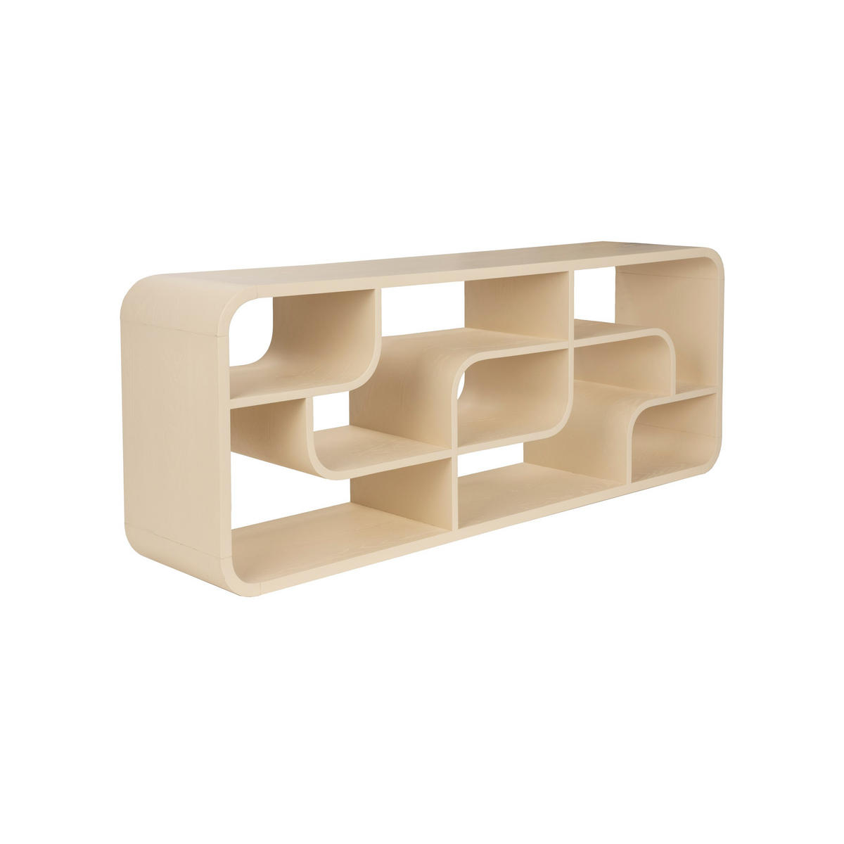 STANDREGAL Seven Hoch Holz Beige - Beige, Holz (60/160/35cm) - Zuiver
