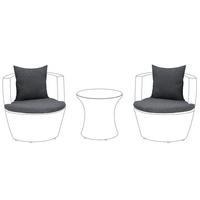 OUTDOOR-KISSENBEZUG-SET Grau Capri - Grau, Textil (70/60cm) - Beliani
