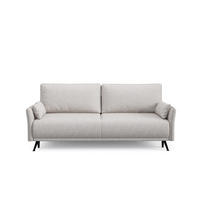 SCHLAFSOFA - Sofa Hoya - Hellgrau - Hellgrau/Schwarz, Holzwerkstoff (219/96/104cm) - Möblo