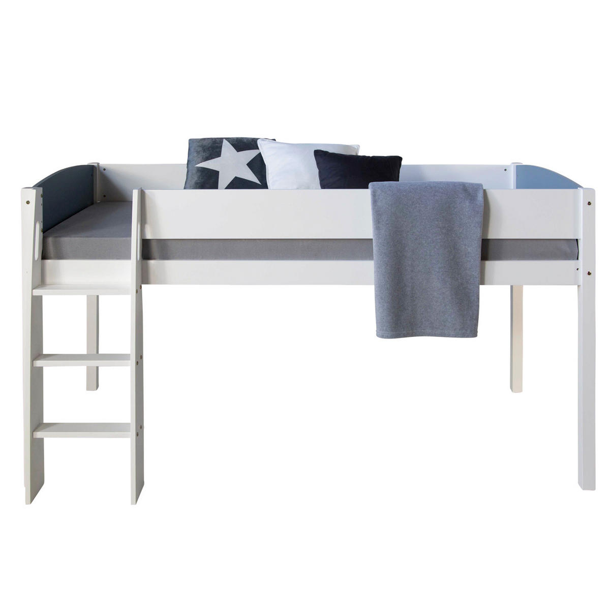 HOCHBETT 90/200 cm grau weiß - Weiß, Holz - Homestyle4u