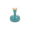 VASE Yara Blau 17/17/24 cm - Blau, Metall (24cm) - Present Time