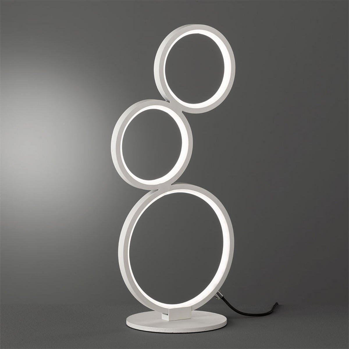 LED TISCHLEUCHTE Weiß matt - Weiß, Metall (20/15/45cm)