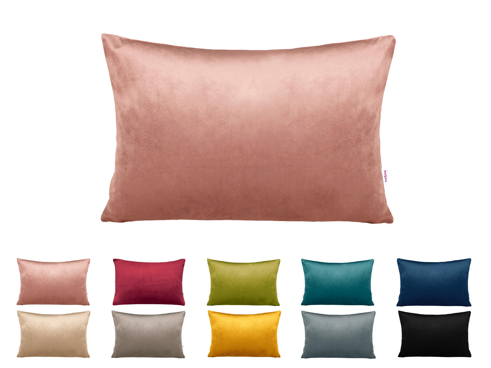 KISSENHÜLLE Samt&Sonders altrosa 25/35 cm - Altrosa, Textil (25/35cm) - beties Heimtextil