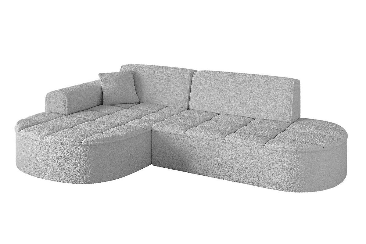 ECKSOFA Ottomane Links TARO-L1 - 243x171x79,5 cm Hellgrau - Hellgrau, Holzwerkstoff/Textil (243/171cm) - ALTDECOR
