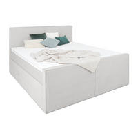 BOXSPRINGBETT Buffalo Grau 160/200 cm H3/H4 Cord - Grau, Textil (160/200cm) - wonello