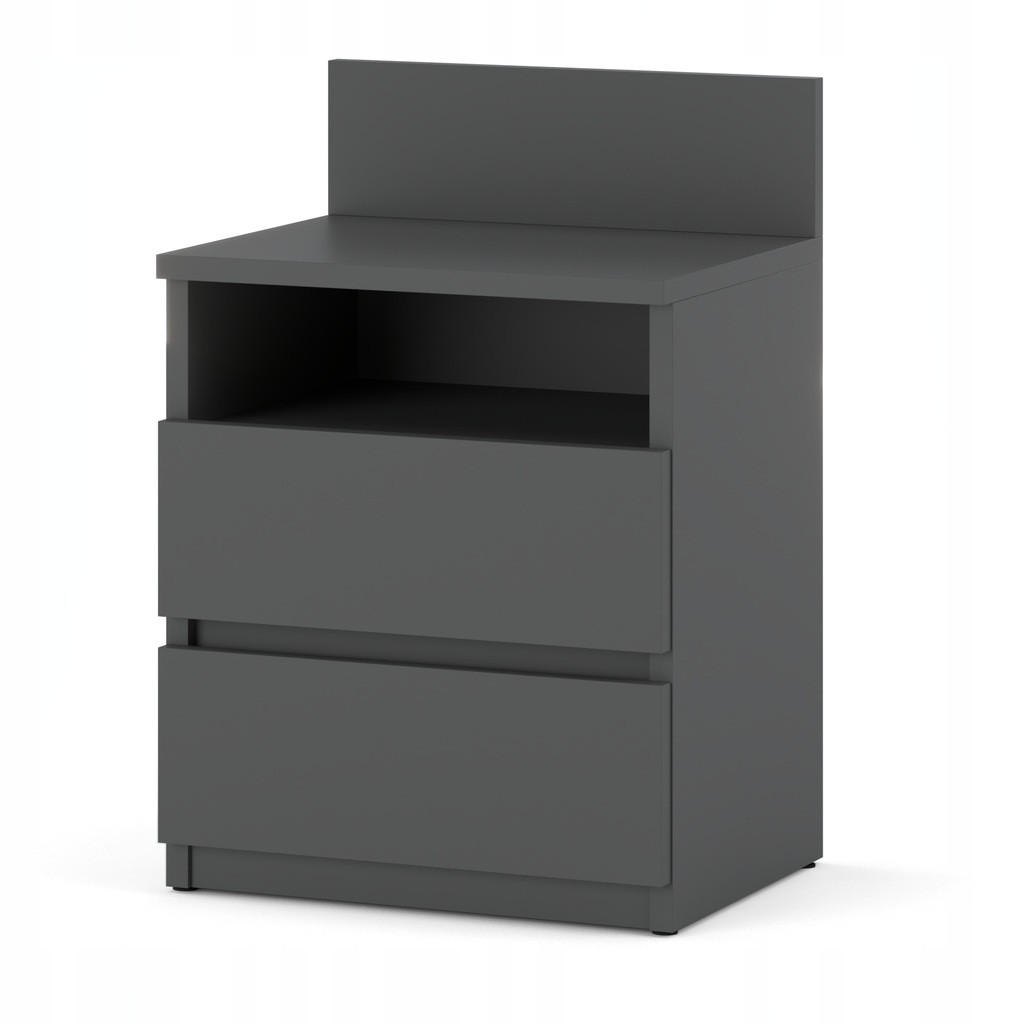 NACHTTISCH - grau - Grau, Holz (40/59/32cm) - Stiv Meble