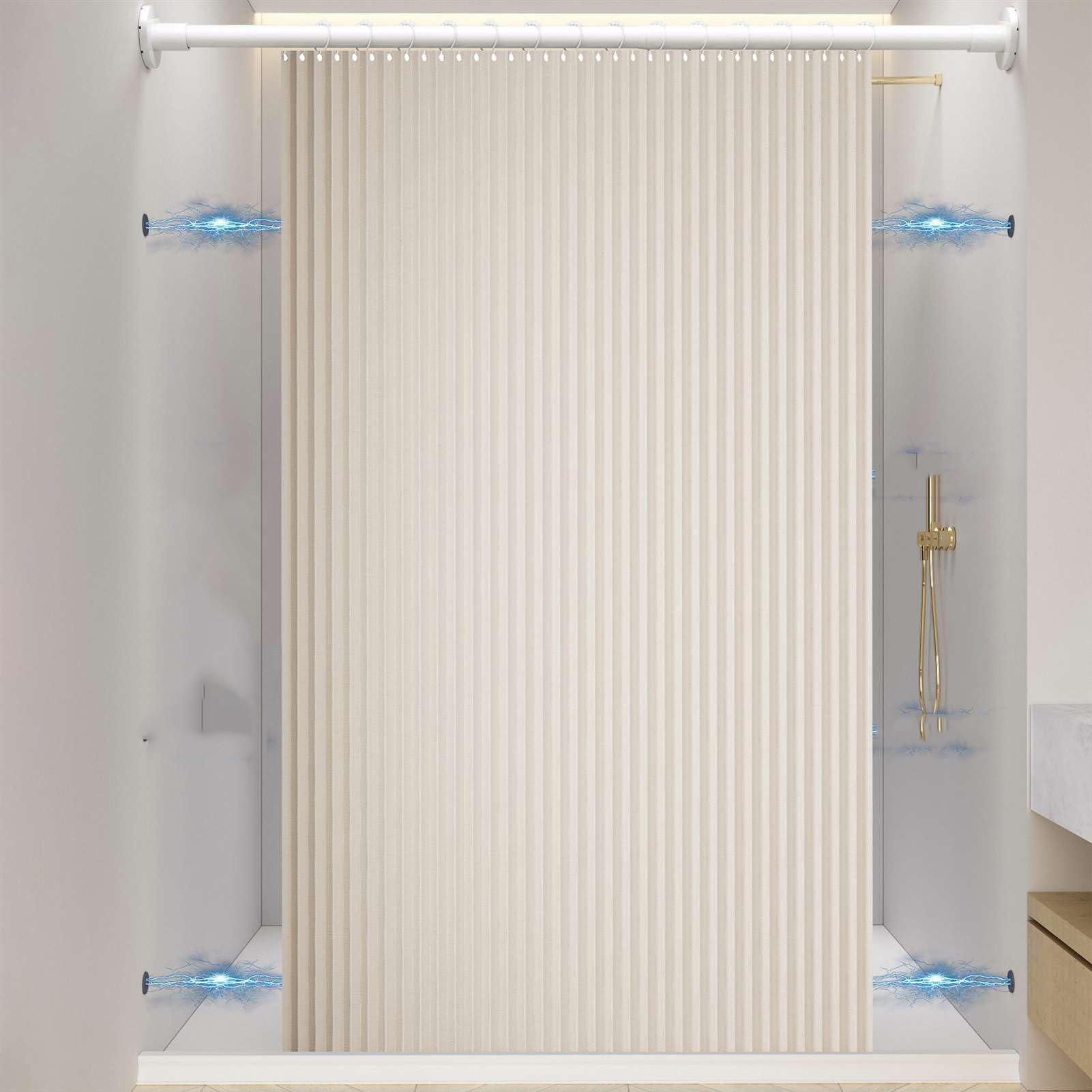 Mcboson Duschvorhang Beige 150x200 cm