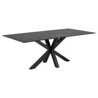 ESSTISCH schwarz - Schwarz, Holzwerkstoff (100/200/76cm) - ebuy24