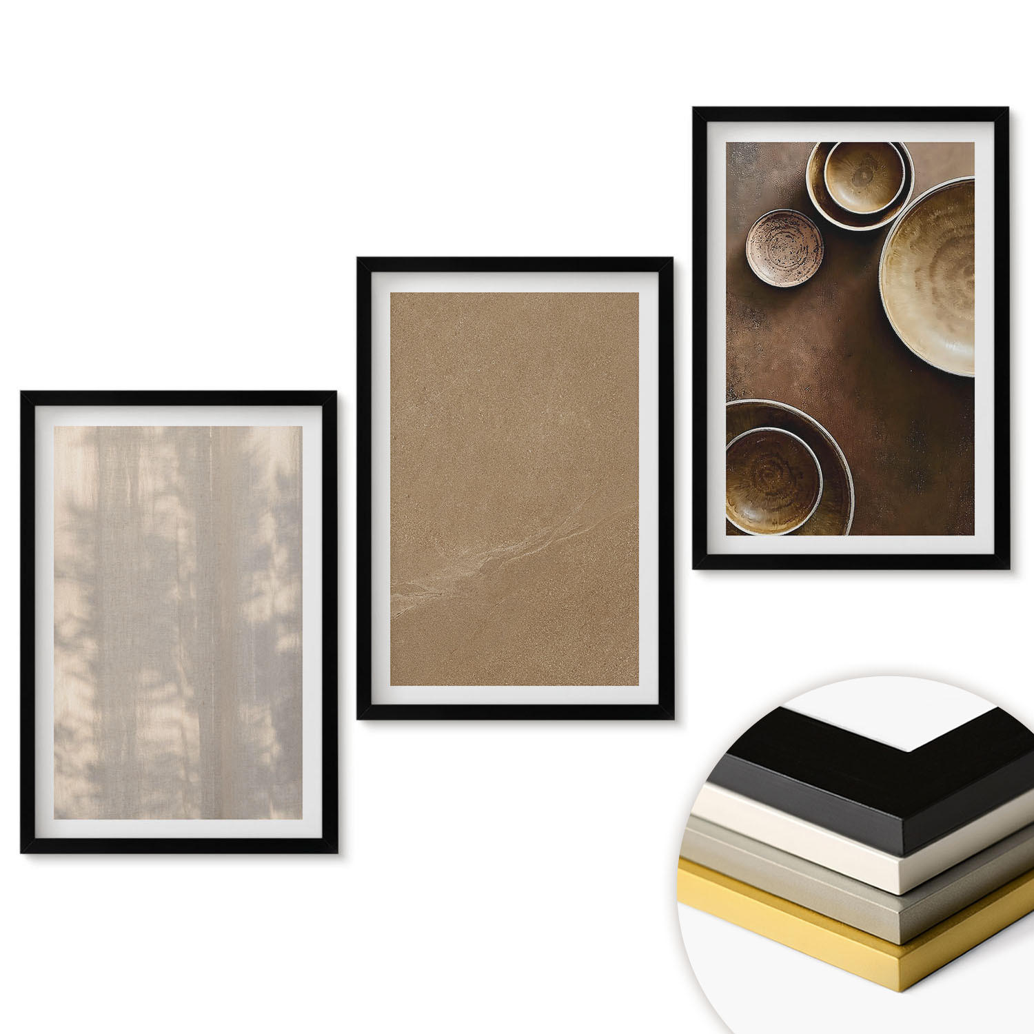 ArtPrintCave Wandbilder Schwarz 40x60 cm