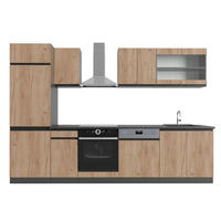 KUCHYNSKÝ KÚT R-Line Goldkraft dub/antracit 300 cm , AP Antracit - dub medový/antracitová, kompozitné drevo (300/206.8/60cm) - Vicco