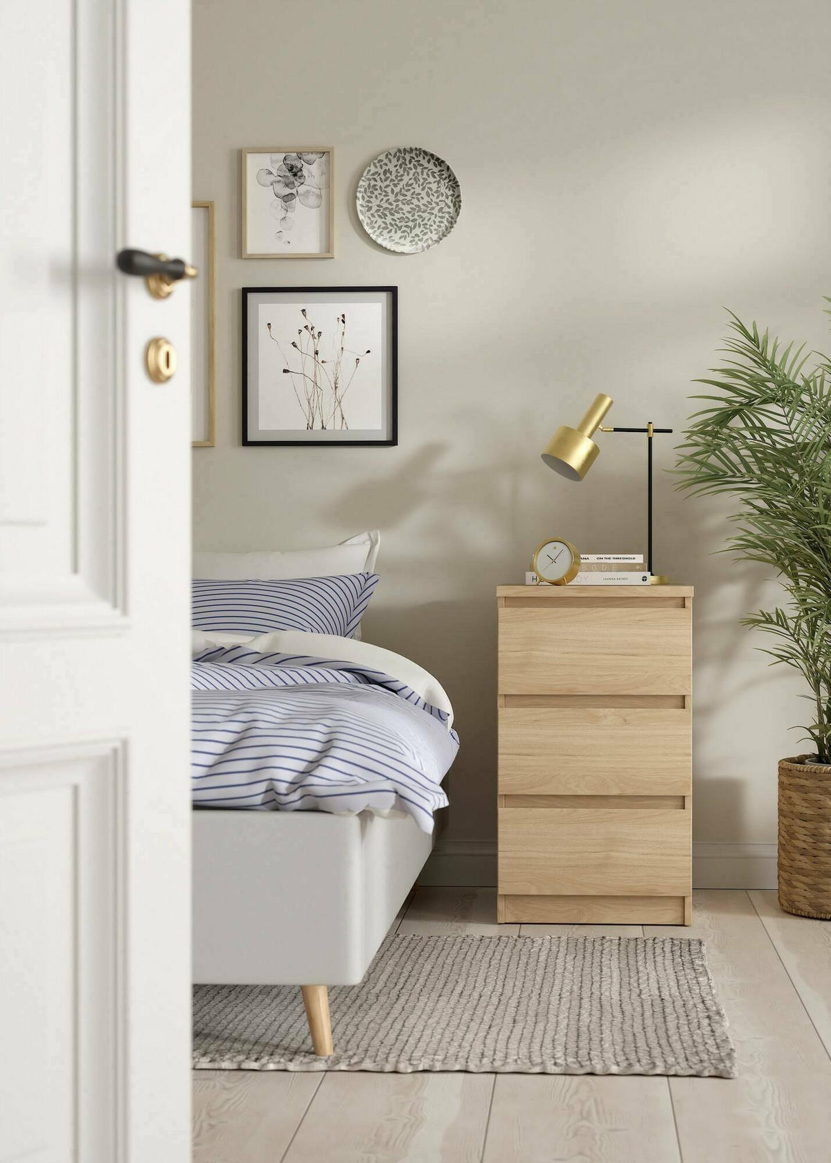 KOMMODE Eiche 40.4/50/70.1 cm - Braun, Holzwerkstoff (50/70.1/40.4cm) - DMORA