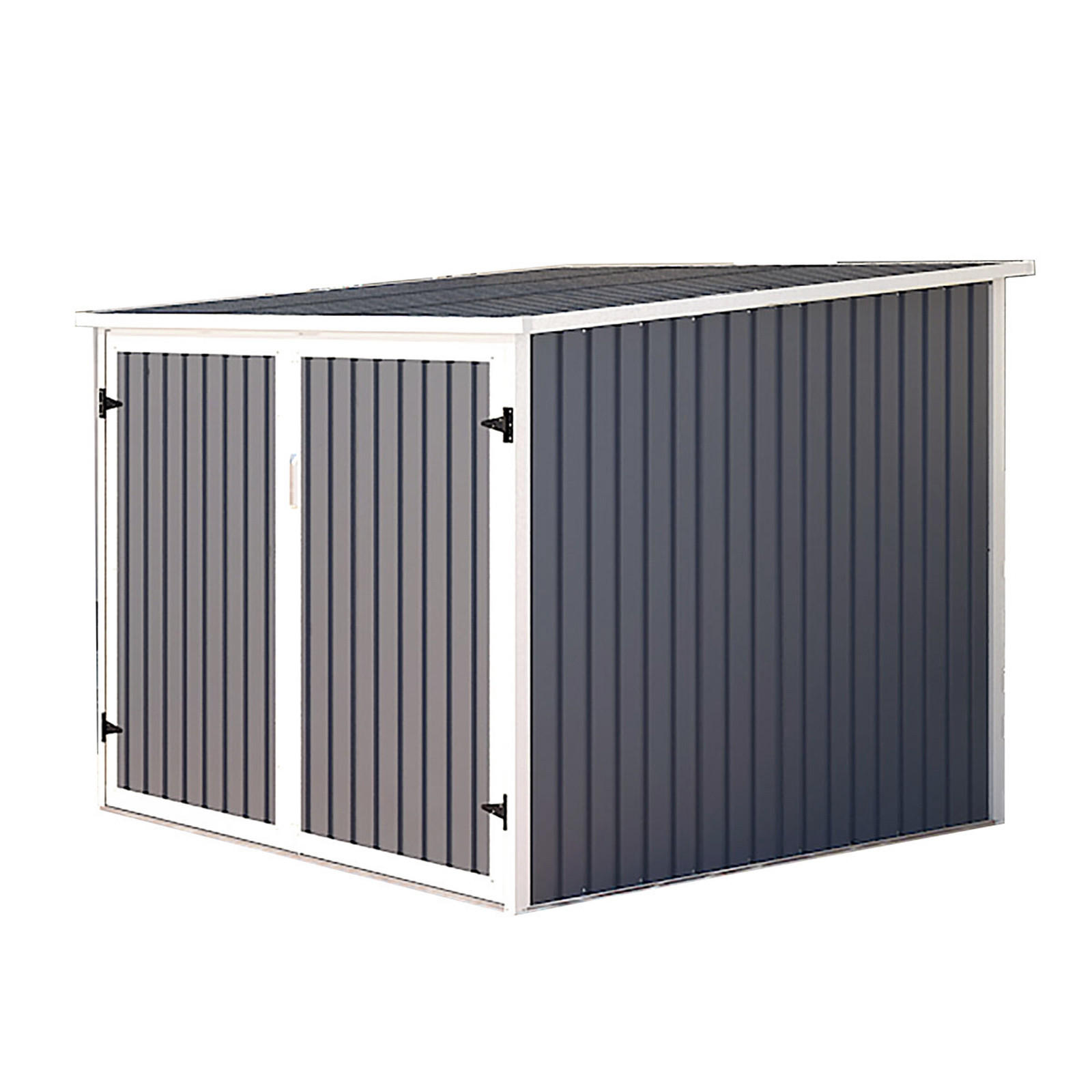 FAHRRADGARAGE - Dunkelgrau, Metall (203/157/198cm) - HATTORO
