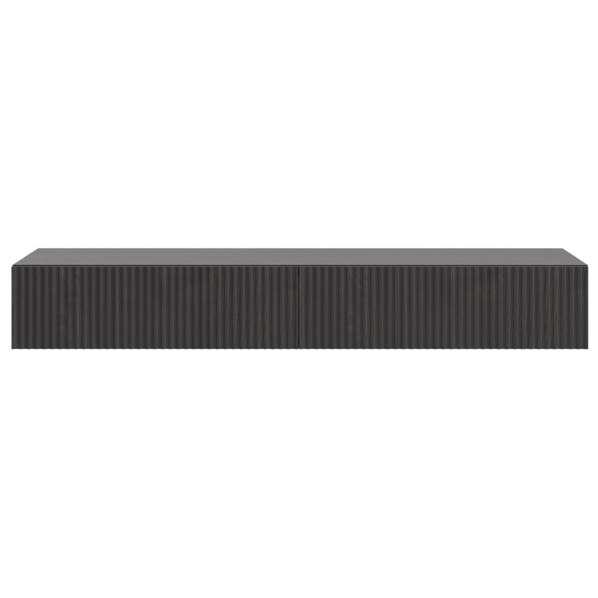 WANDKONSOLE Nolie Holzoptik Esche Schwarz 110 cm - Schwarz, Holzwerkstoff (110/17/40cm) - Selsey