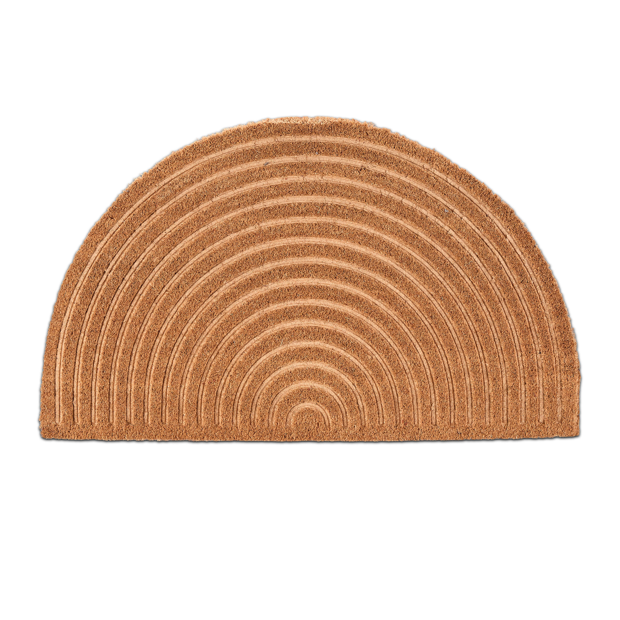 FUSSMATTE - Hellbraun, Kunststoff/Textil (75/45cm) - Relaxdays