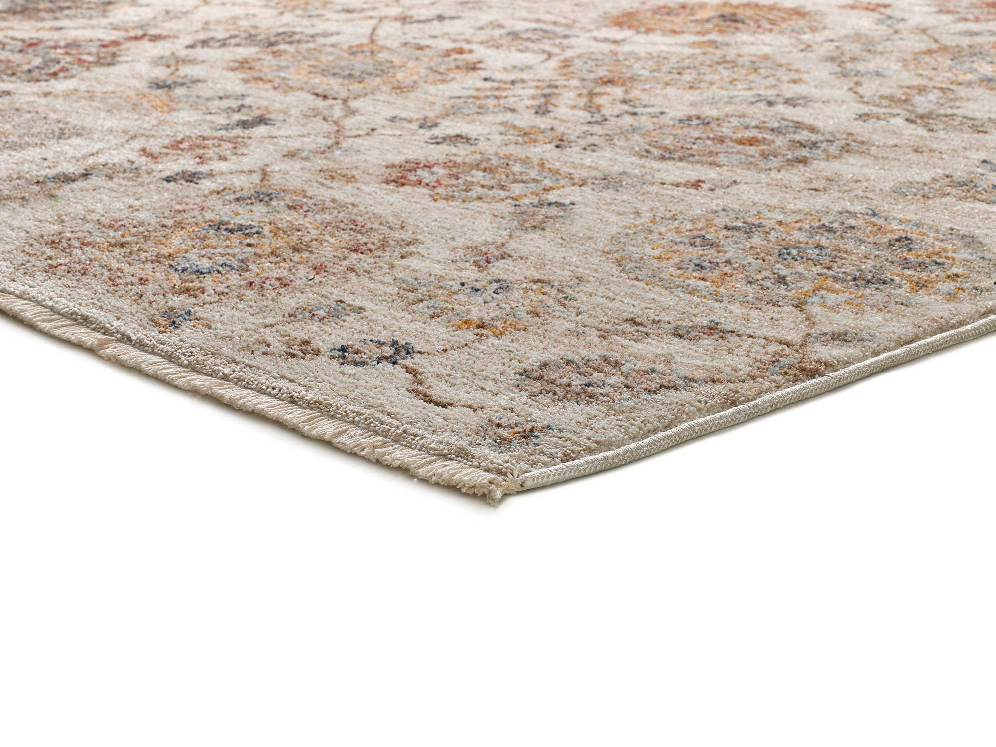 VINTAGE-TEPPICH Beige Samarkand 200/300 cm - Beige/Multicolor, Naturmaterialien/Textil (200/300cm) - Atticgo