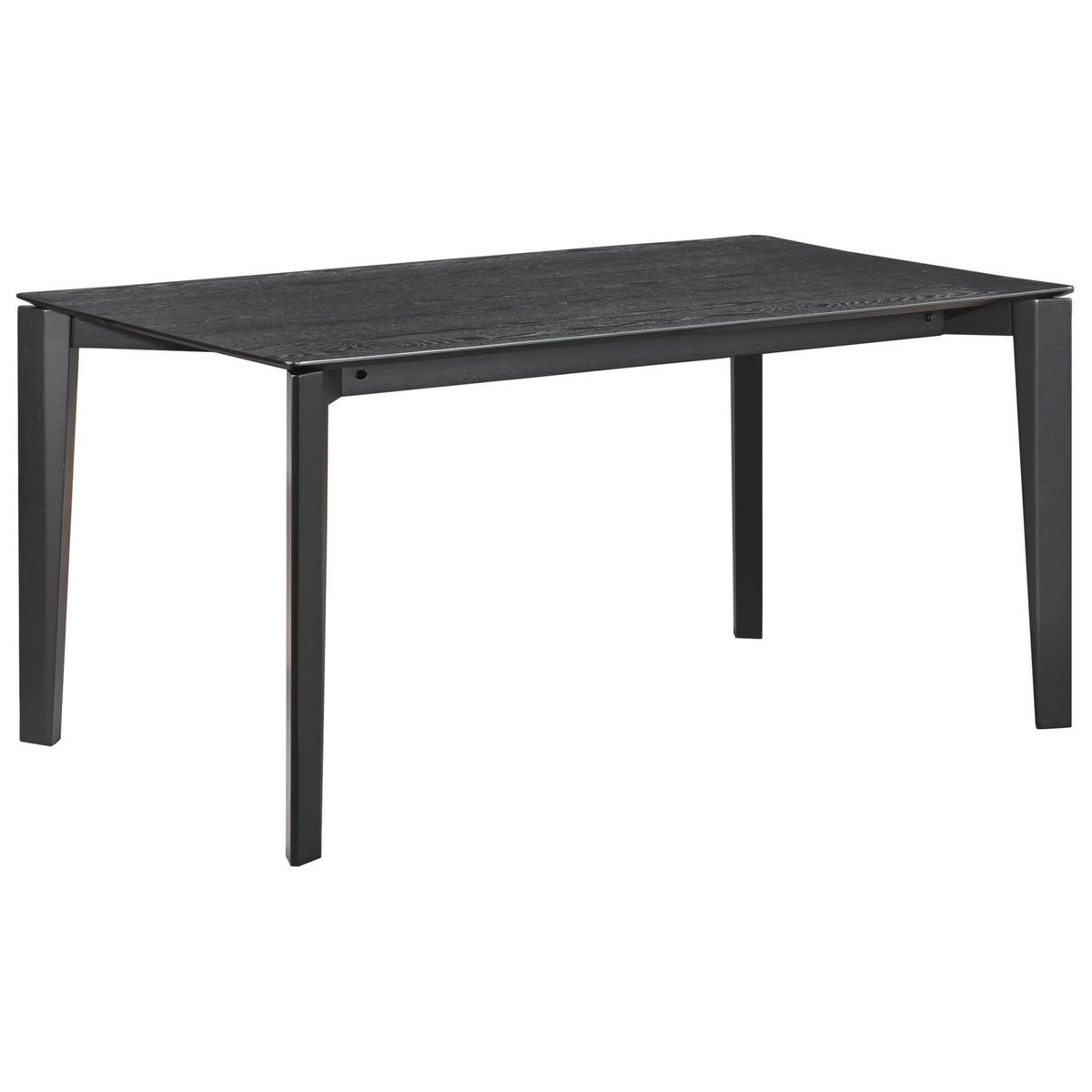 ESSTISCH Loomens Holzoptik Schwarzeiche 150x90 cm - Schwarz, Holz/Holzwerkstoff (90/150/75cm) - Selsey