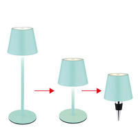 LED AUSSENLEUCHTE VANNIE I Türkis Opal - Türkis, Metall (11.5/11.5/36cm) - Globo Lighting