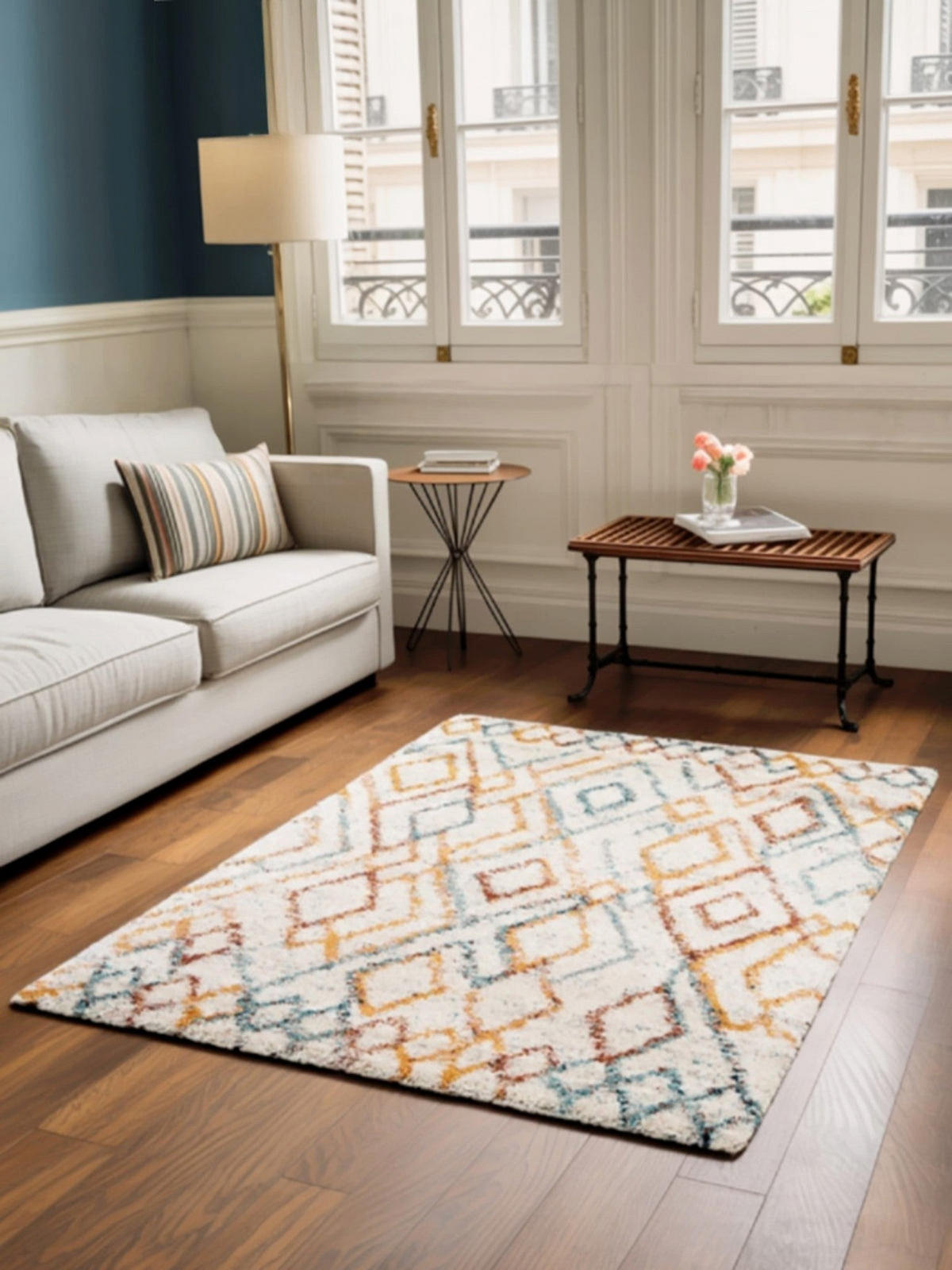 TEPPICH Shaggy dick weich pflegeleicht mehrfarbig - Multicolor, Textil (160/230cm) - AFK Living