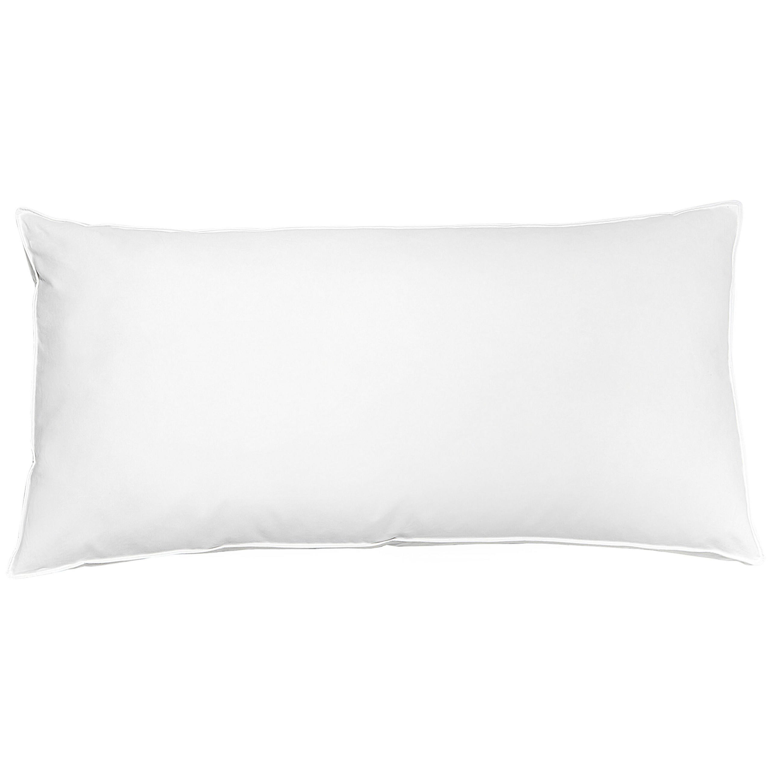 KOPFKISSEN Weiß 40/80 cm Feldberg - Weiß, Naturmaterialien (80/40cm) - Beliani