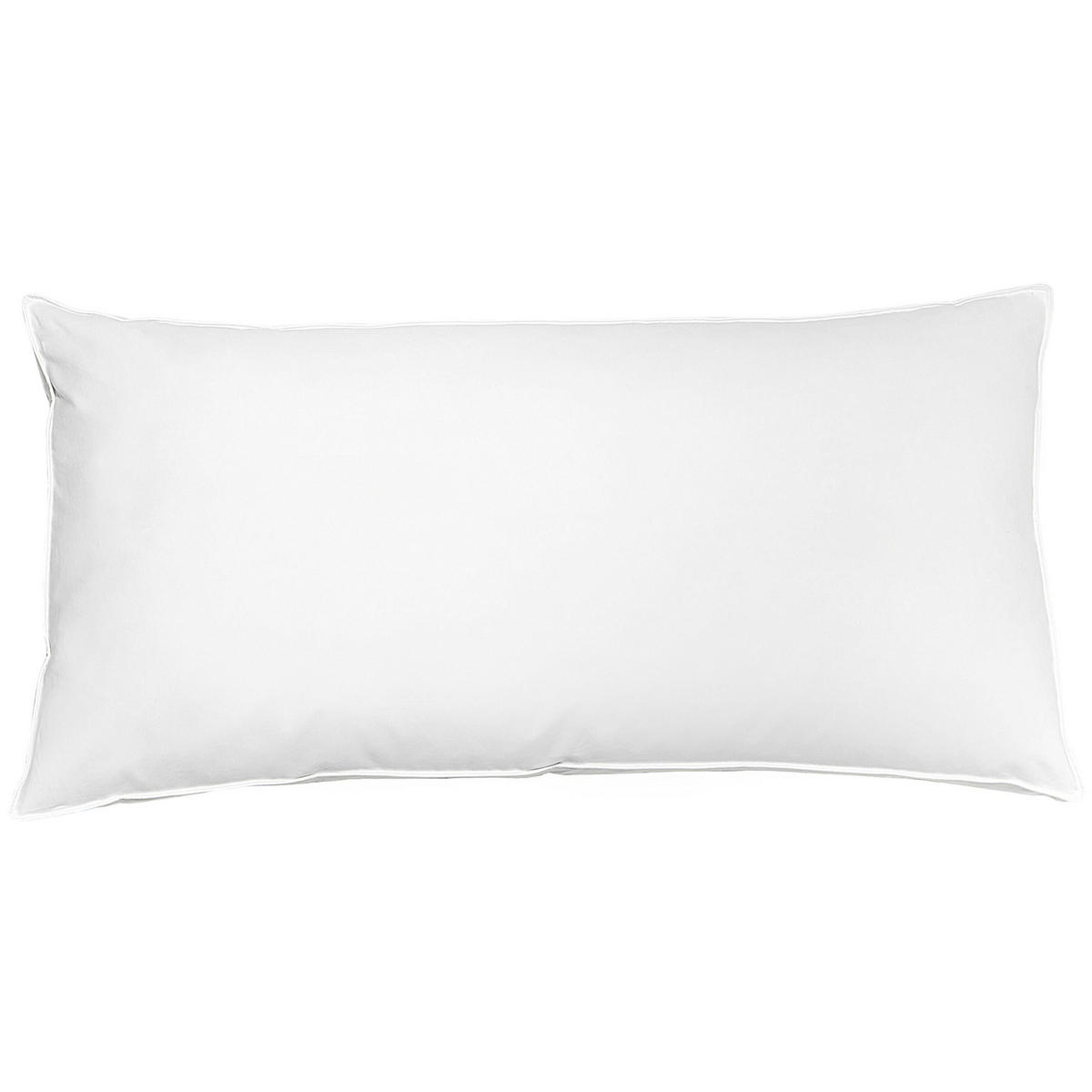 KOPFKISSEN Weiß 40/80 cm Feldberg - Weiß, Naturmaterialien (80/40cm) - Beliani