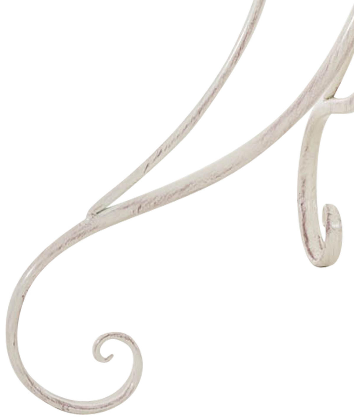 GARTENTISCH rund Ø70 cm Metall antik-creme - Creme, Metall (70/70/73cm) - CLP