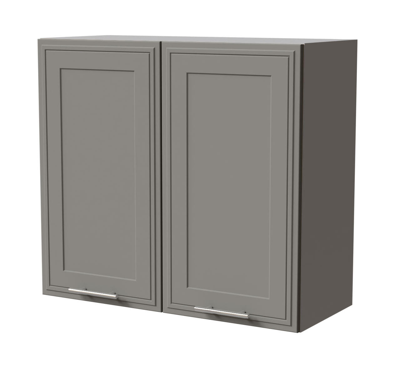 Feldmann-Wohnen Hängeschrank Grau, Grau 80x72x32.5 cm