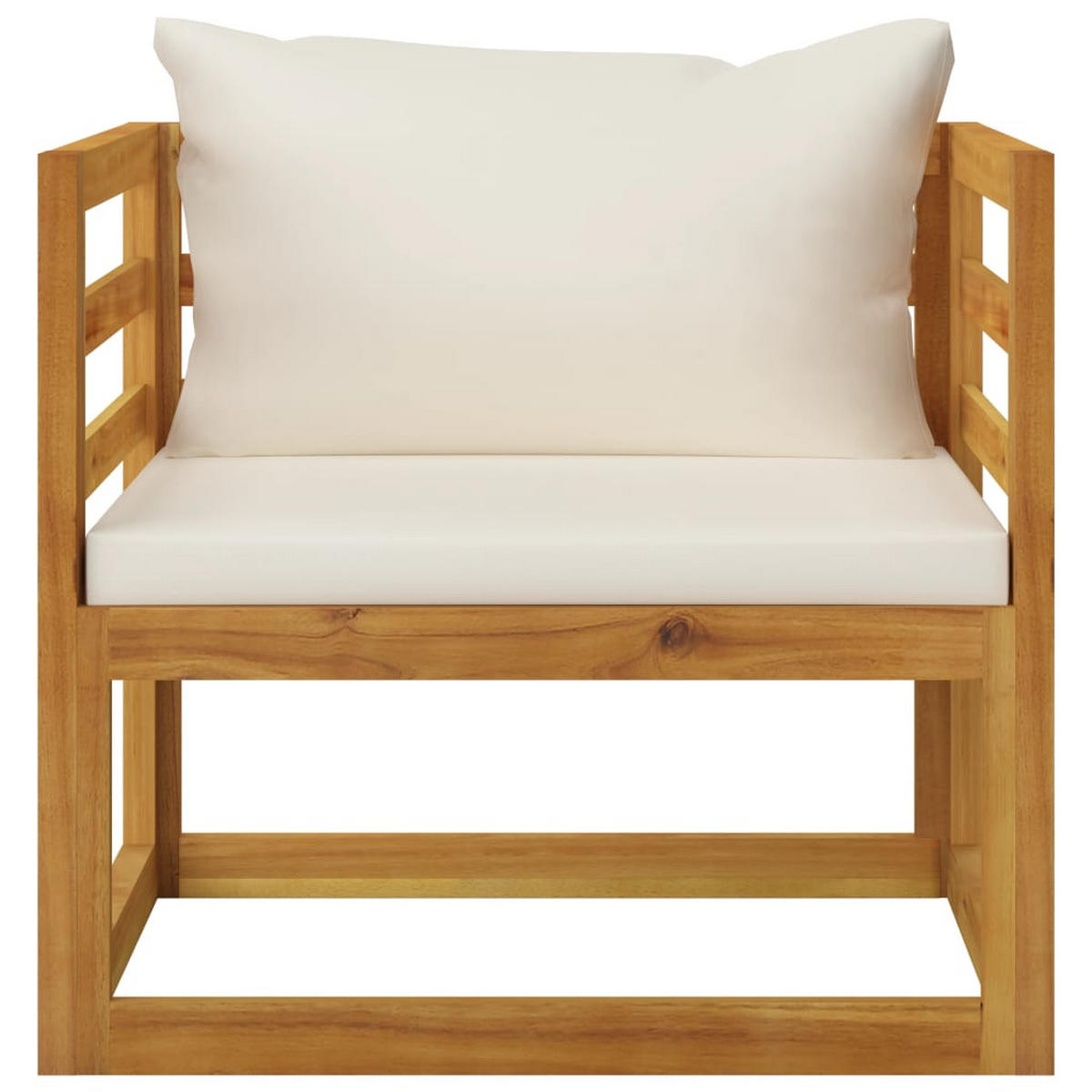 GARTENSET Remley 5-teilig - Creme, Holzwerkstoff - Nettlife