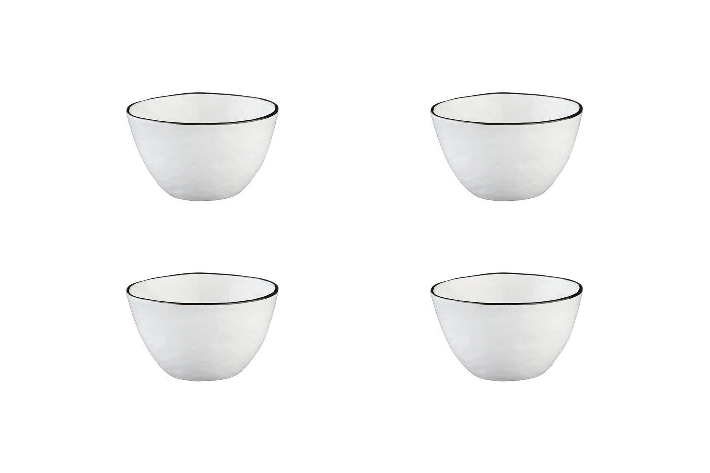 SCHALEN Pure Ø12cm - 4er-Set - Schneeweiß - Weiß, Keramik (12cm) - Björn