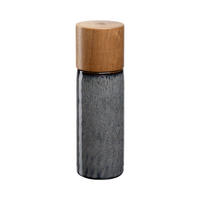 GEWÜRZMÜHLE MATERA anthrazit 17 cm - Anthrazit, Keramik/Holz (5.3/17.3/5.3cm) - Leonardo Living