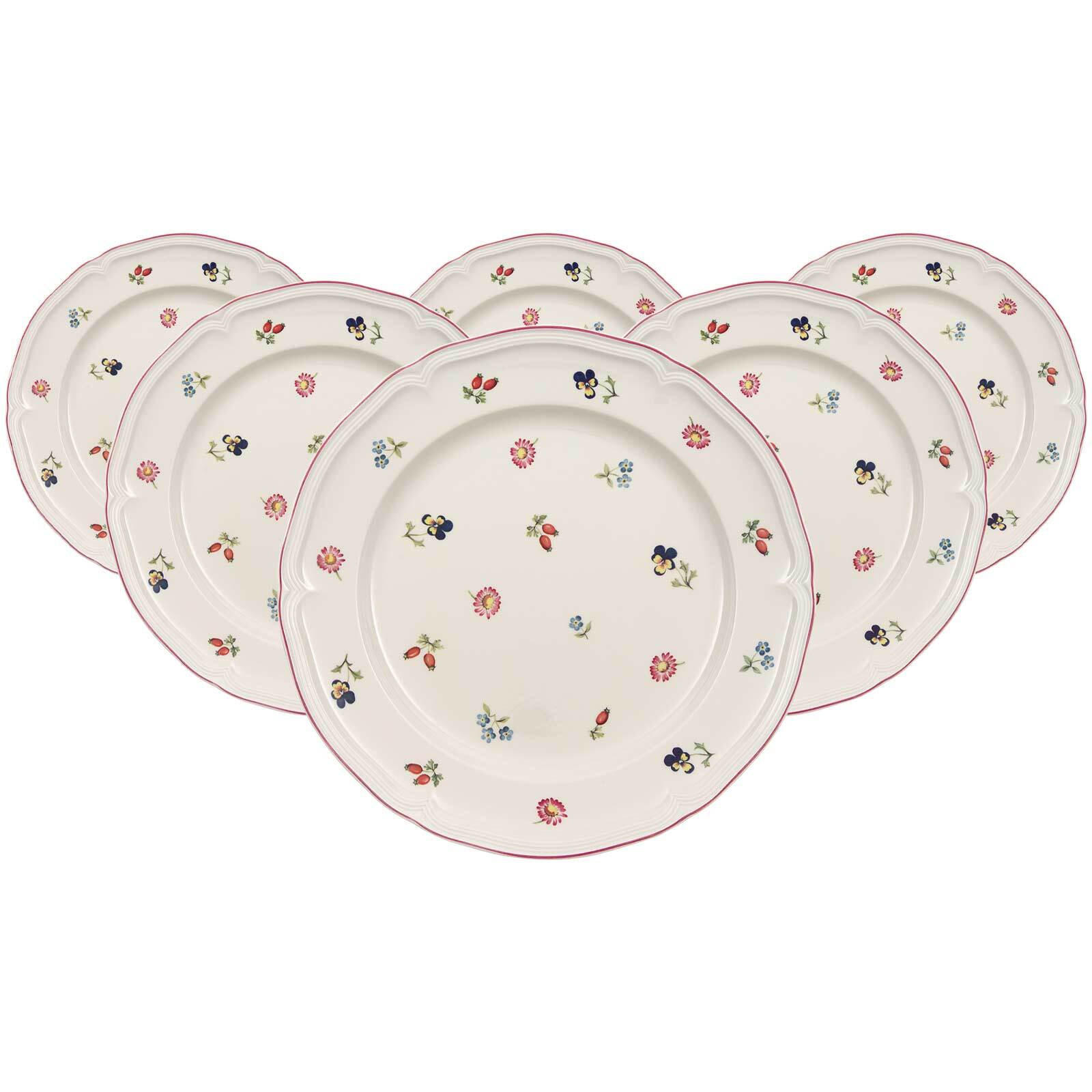 SPEISETELLER Petite Fleur weiß ø 26,7 cm 6er Set - Weiß, Keramik (26.7cm) - Villeroy & Boch