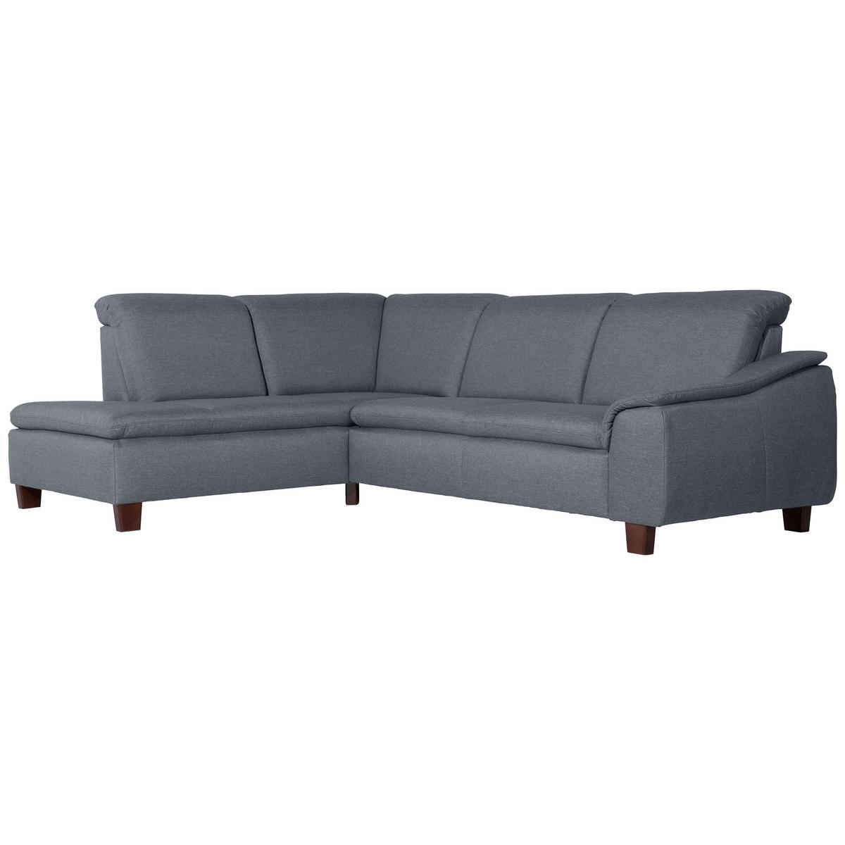 ECKSOFA mit Ottomane links Kaylil Flachgewebe denim - Flieder, Kunststoff (187/247cm) - 58aufmkessel